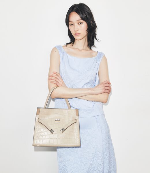 حقيبة لي رادزيويل صغيرة منقوشة مزدوجة tory burch حقيبة لي رادزيويل صغيرة منقوشة مزدوجة