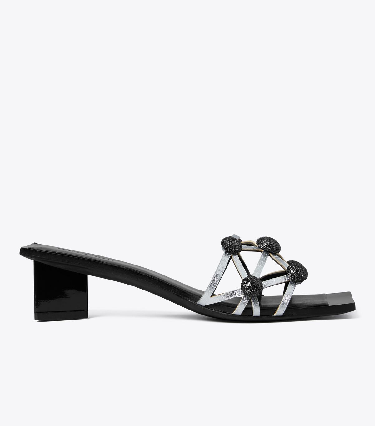 tory burch crystal bobble heeled mule sandal