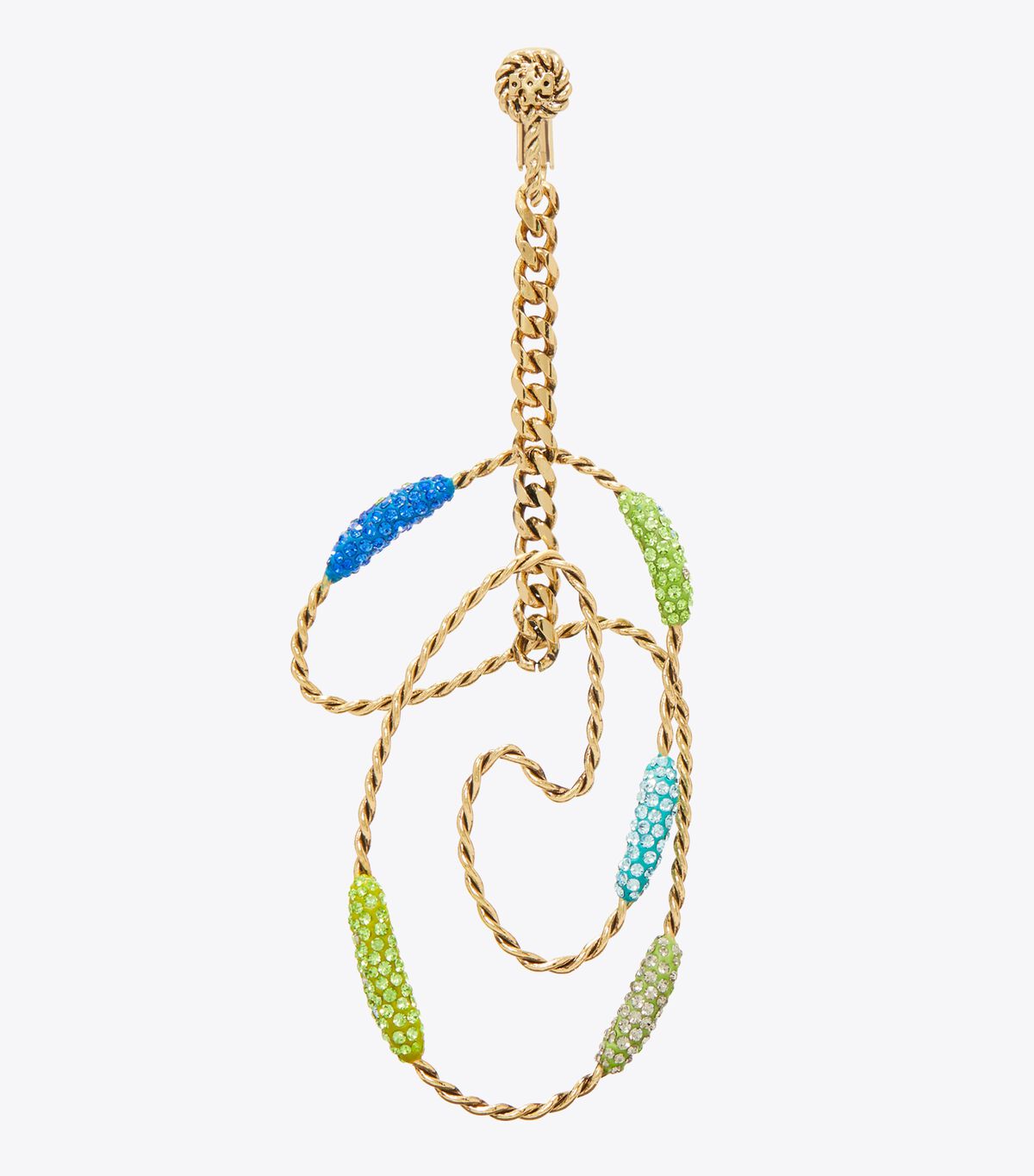 tory burch runway swirl hoop earrings