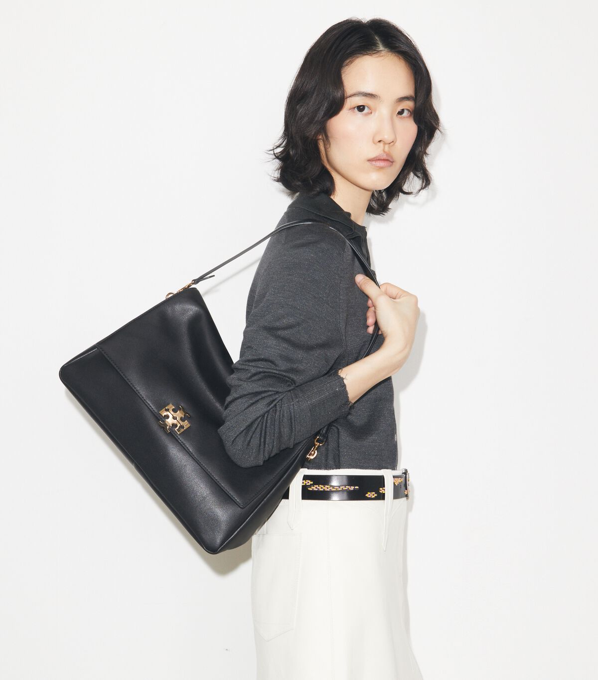 Large Charlie Shoulder Bag tory burch large charlie shoulder bag