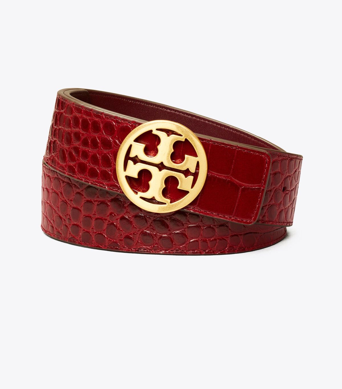 1.5" EMBOSSED CROC LOGO BELT