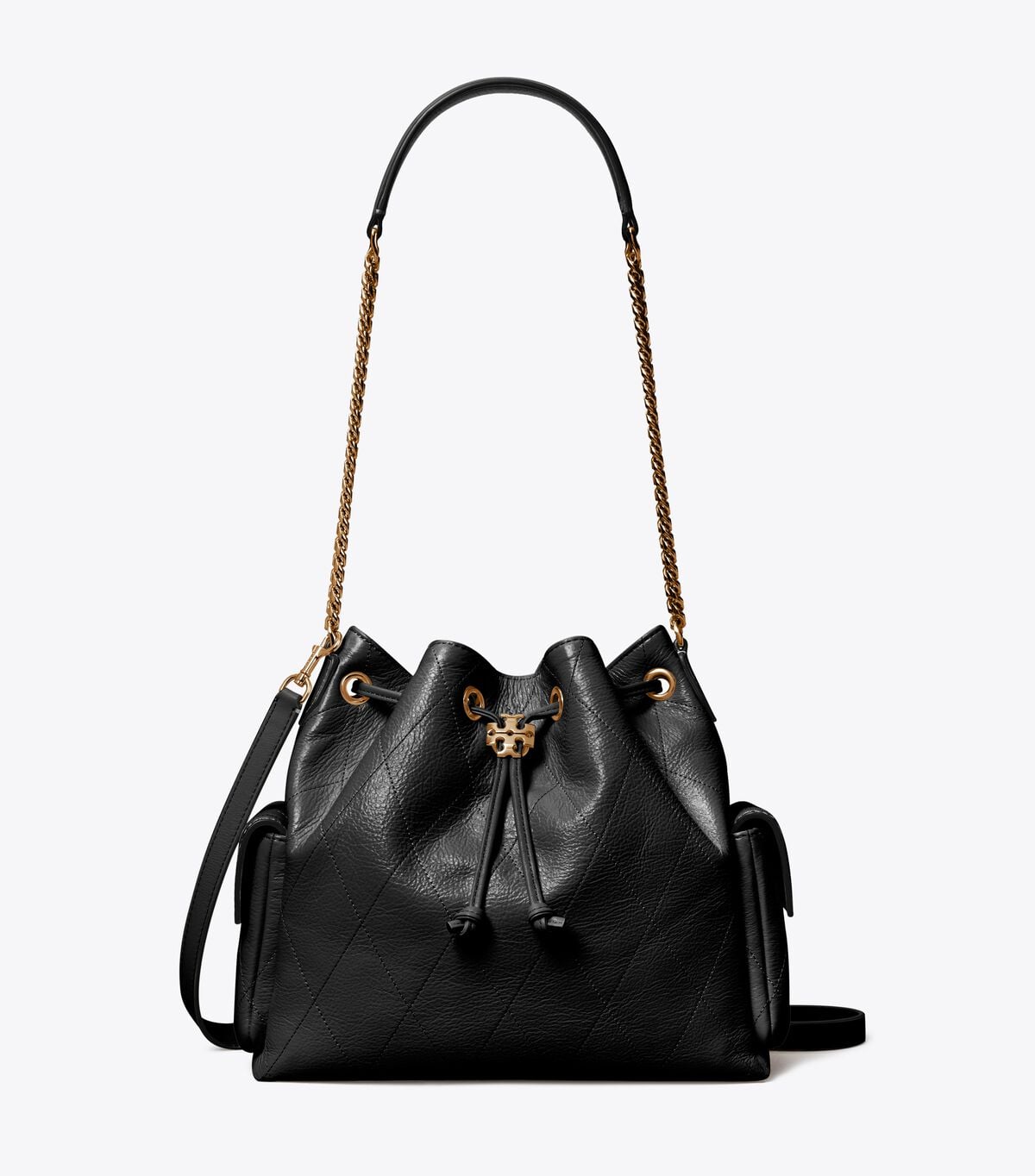 Charlie Quilted Drawstring Shoulder Bag tory burch charlie quilted drawstring shoulder bag
