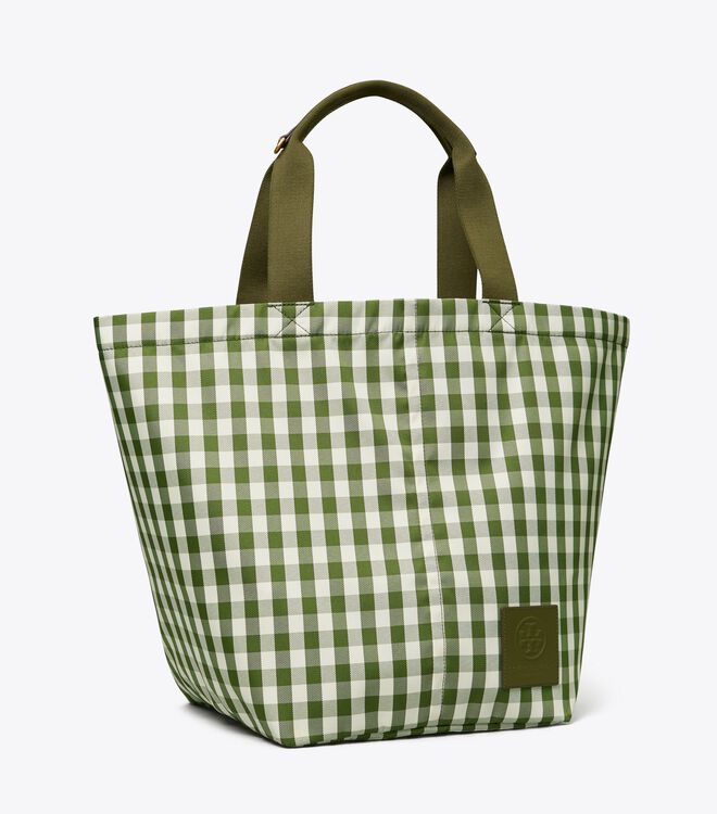 Piper Gingham Square Tote Bag | Tory Burch KWT Navigation | Tory Burch