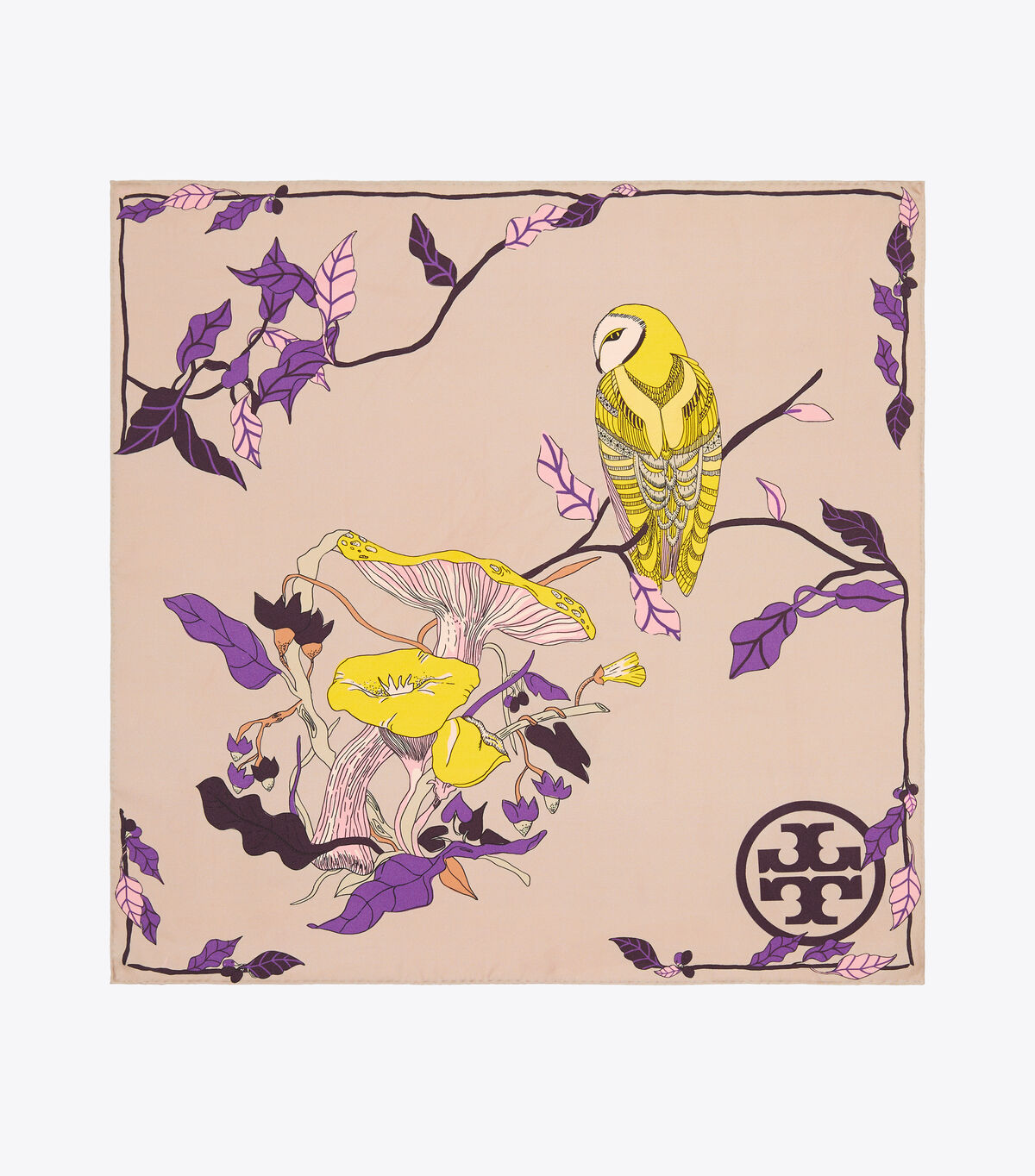 Mushroom Party Silk Neckerchief