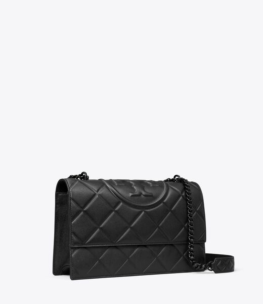 tory burch fleming polished grain convertible shoulder bag