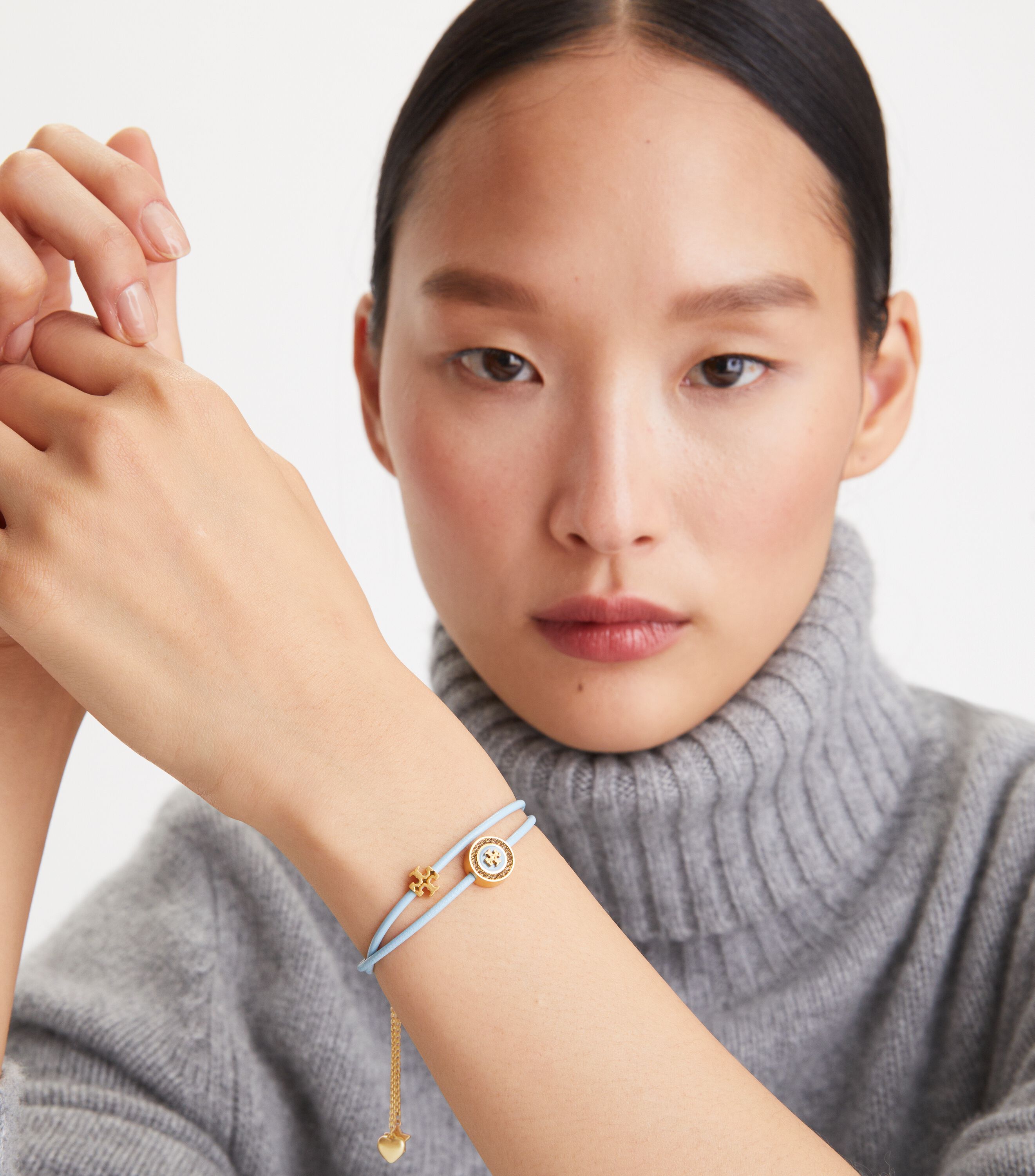 Kira Enamel Pavé Slider Bracelet, Purple Multi | Tory Burch KW