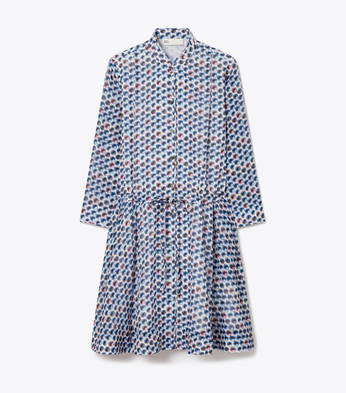 tory burch printed mini shirtdress