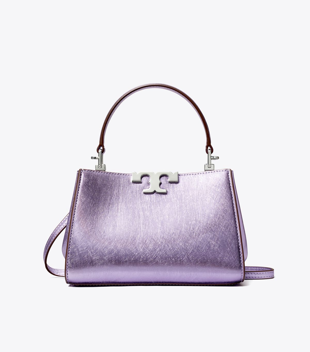 tory burch mini eleanor metallic satchel