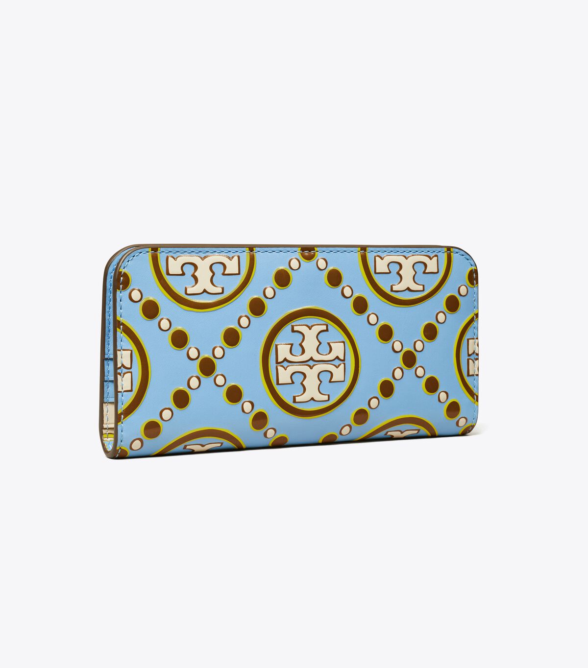 T Monogram Contrast Embossed Zip Slim Wallet tory burch t monogram contrast embossed zip slim wallet