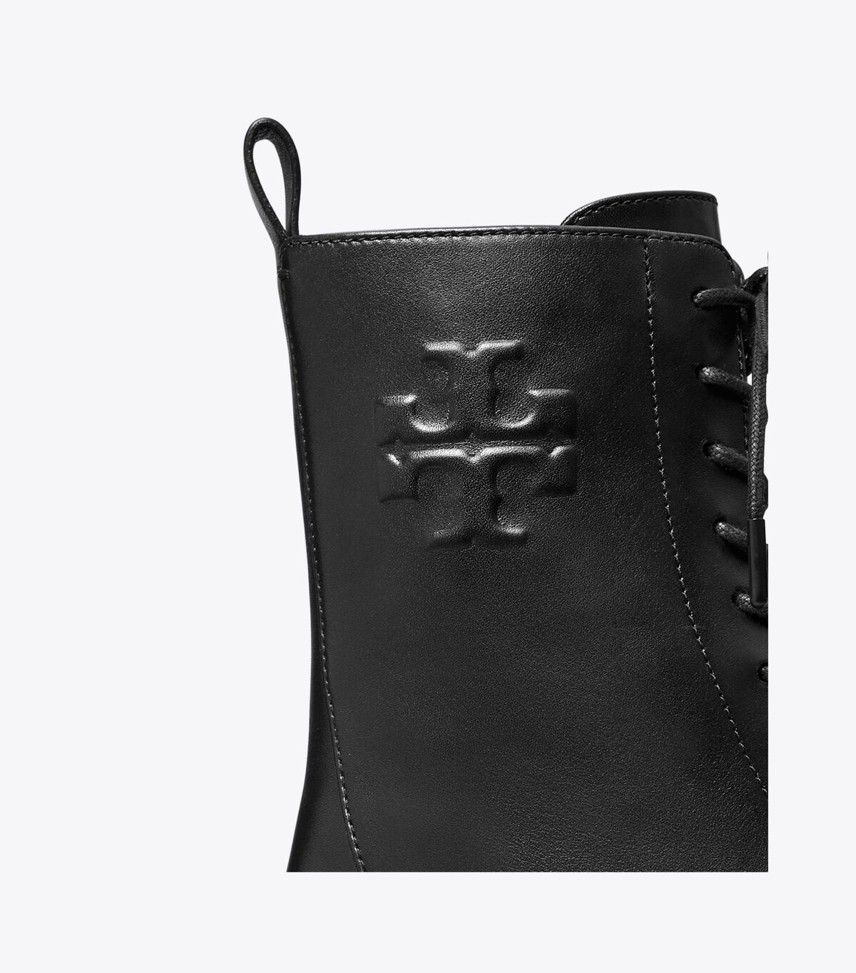 tory burch double t combat boot
