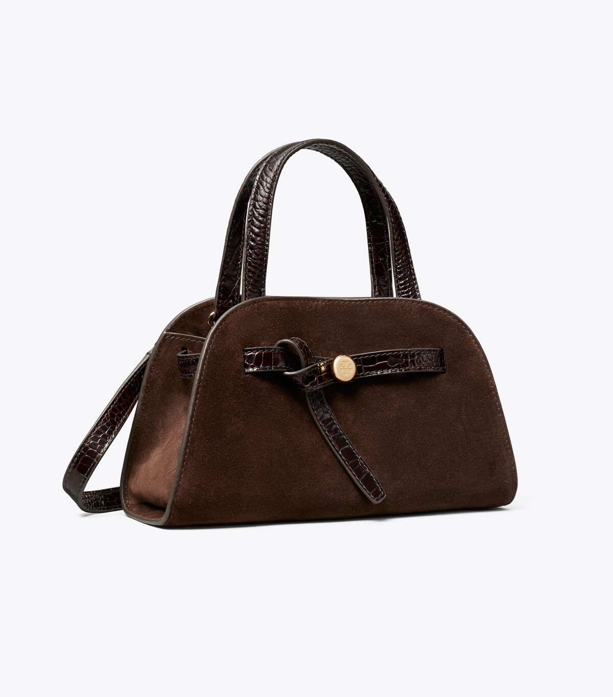 Small Romy Suede Bauletto tory burch small romy suede bauletto