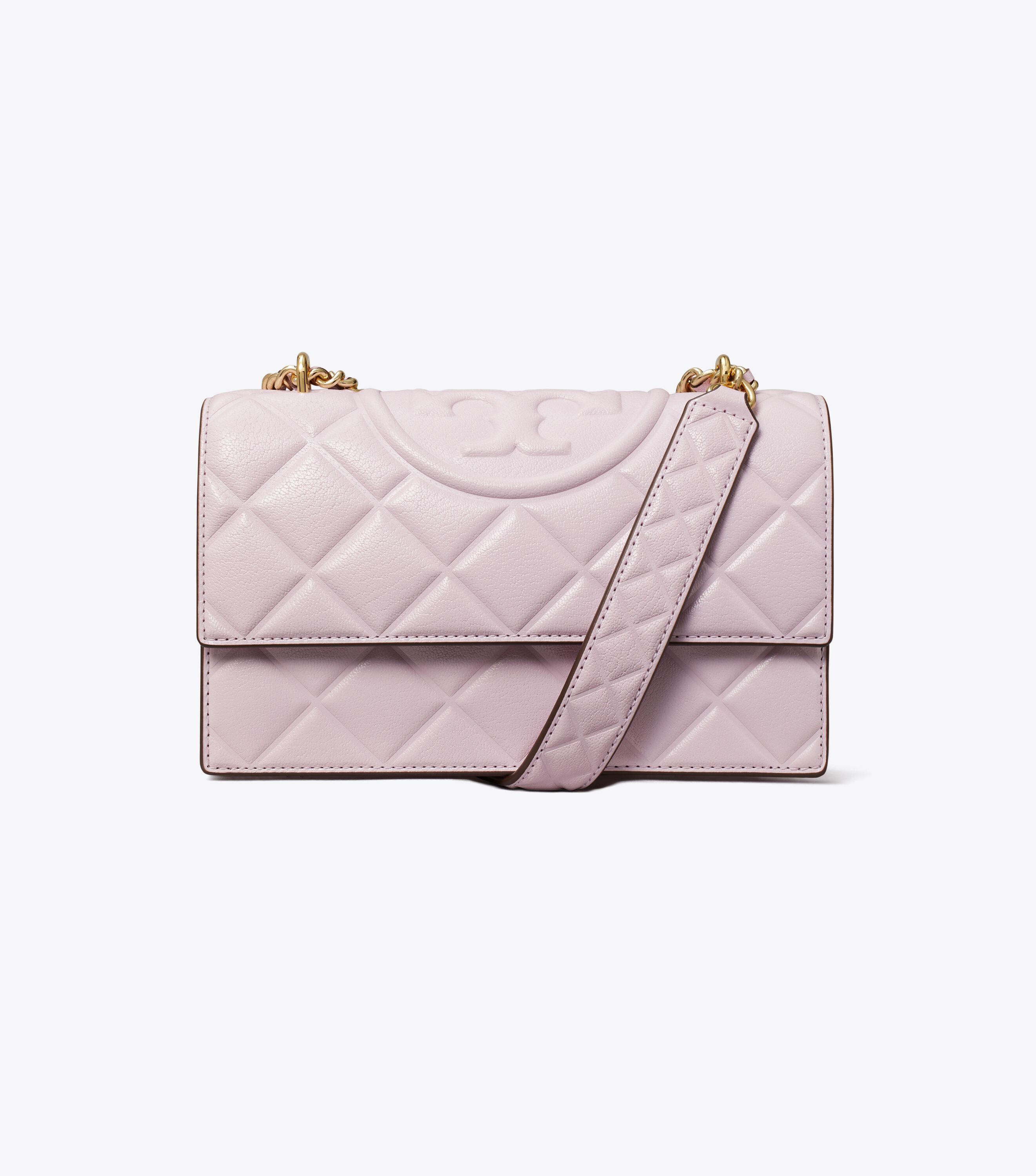 Small Fleming Shoulder Bag, Pale Purple | Tory Burch KW