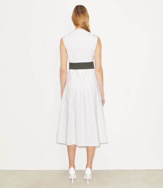 tory burch فستان بوبلين مطوي