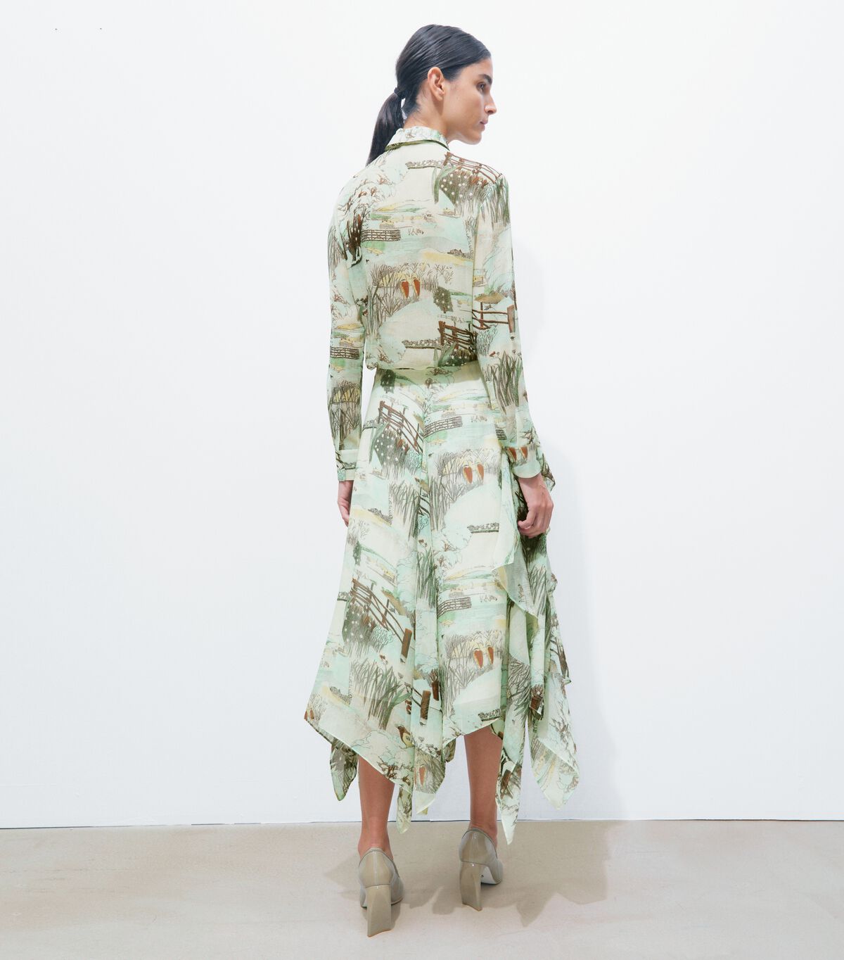 Printed Chiffon Skirt tory burch printed chiffon skirt