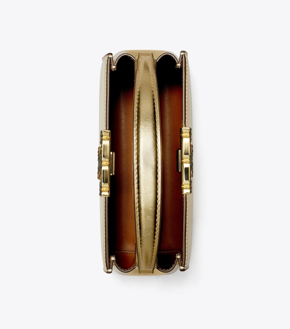 tory burch mini eleanor metallic satchel