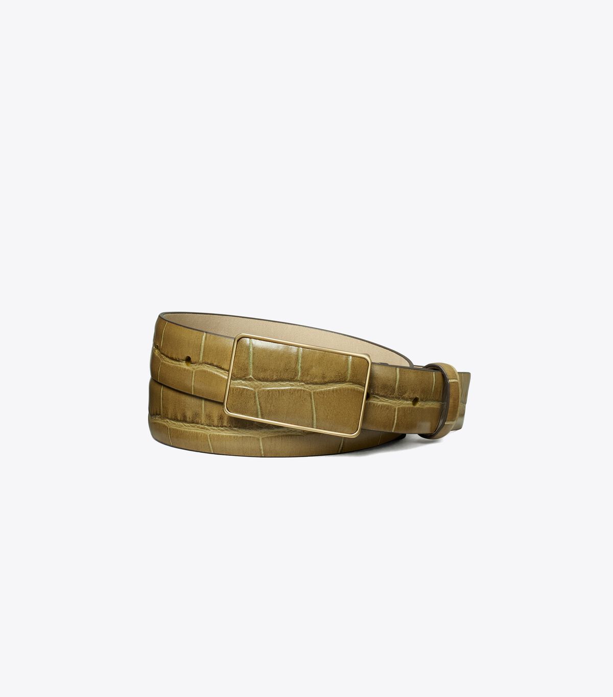 Plate Croc-Embossed Belt tory burch plate croc embossed belt