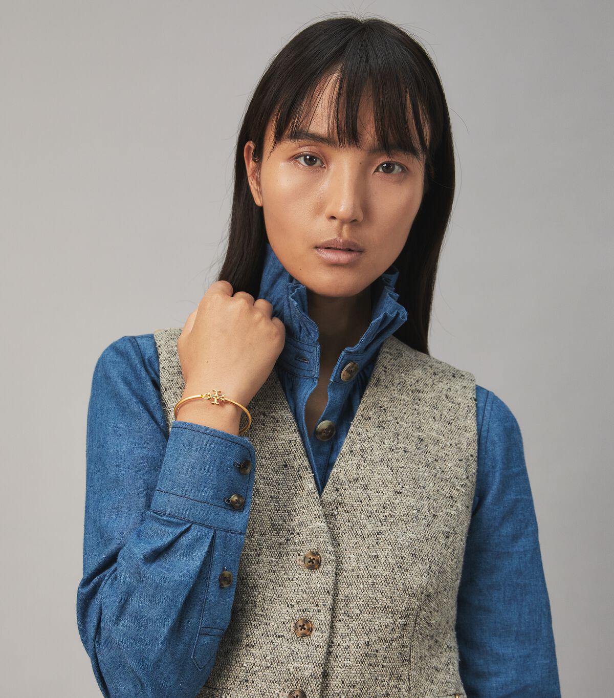 tory burch eleanor hinged cuff