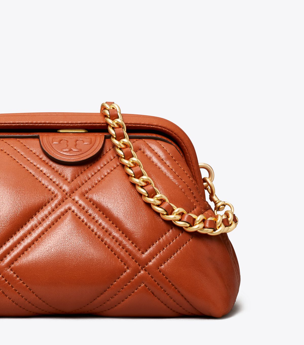 Fleming Soft Small Glazed Frame Crossbody Handbags Tory Burch