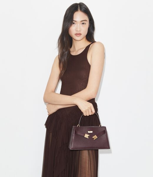 حقيبة لي رادزيويل الصغيرة ذات المقبض العلوي tory burch حقيبة لي رادزيويل الصغيرة ذات المقبض العلوي