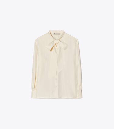 Silk Bow Blouse