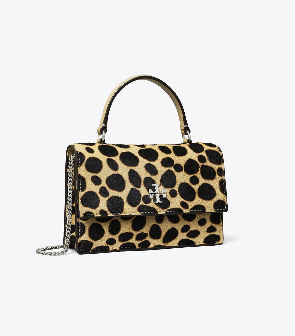 حقيبة كروس ميني كيرا بمقبض علوي من شعر العجل tory burch حقيبة كروس ميني كيرا بمقبض علوي من شعر العجل