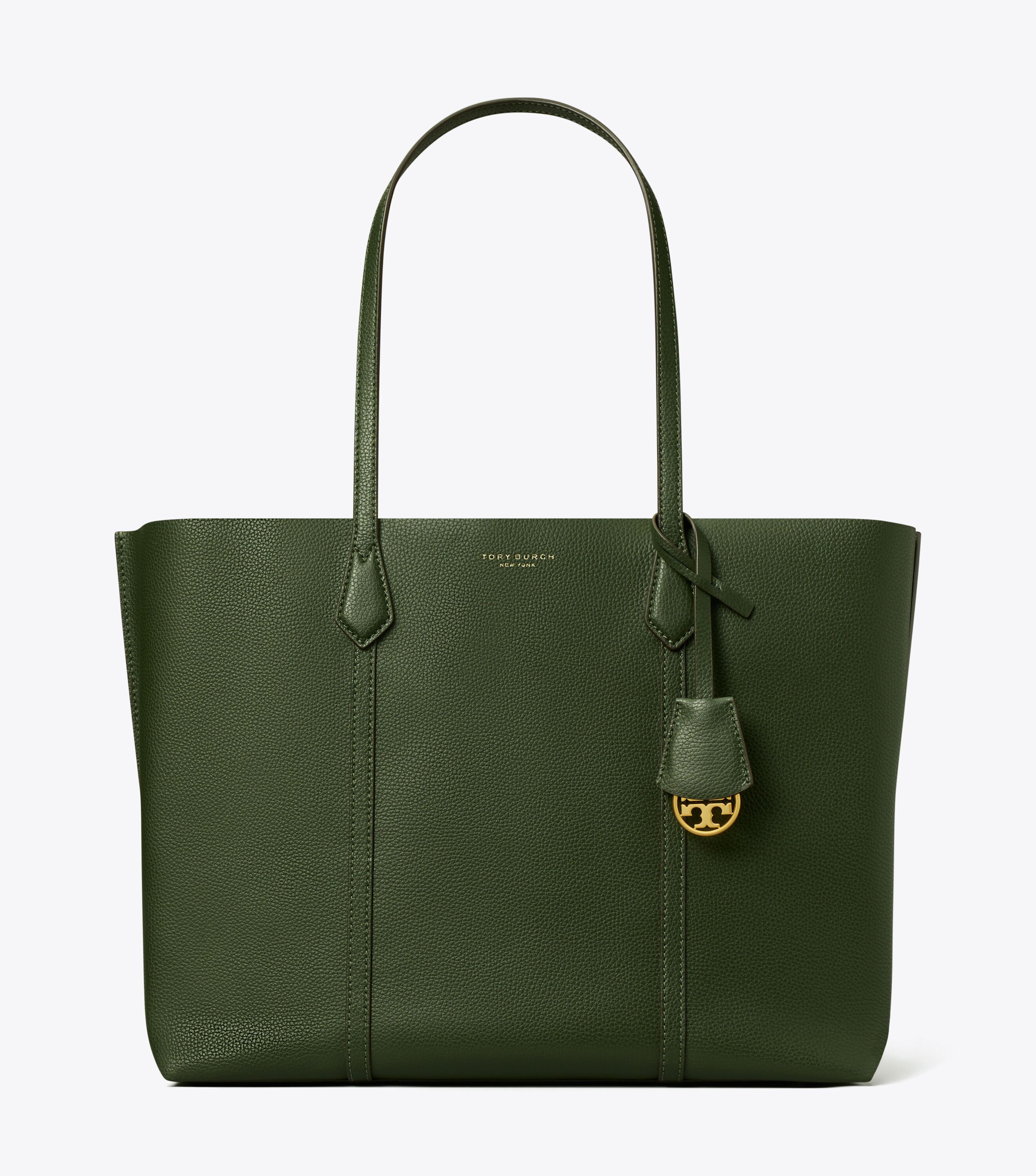 Perry Triple-Compartment Tote, Basil | Tory Burch KW