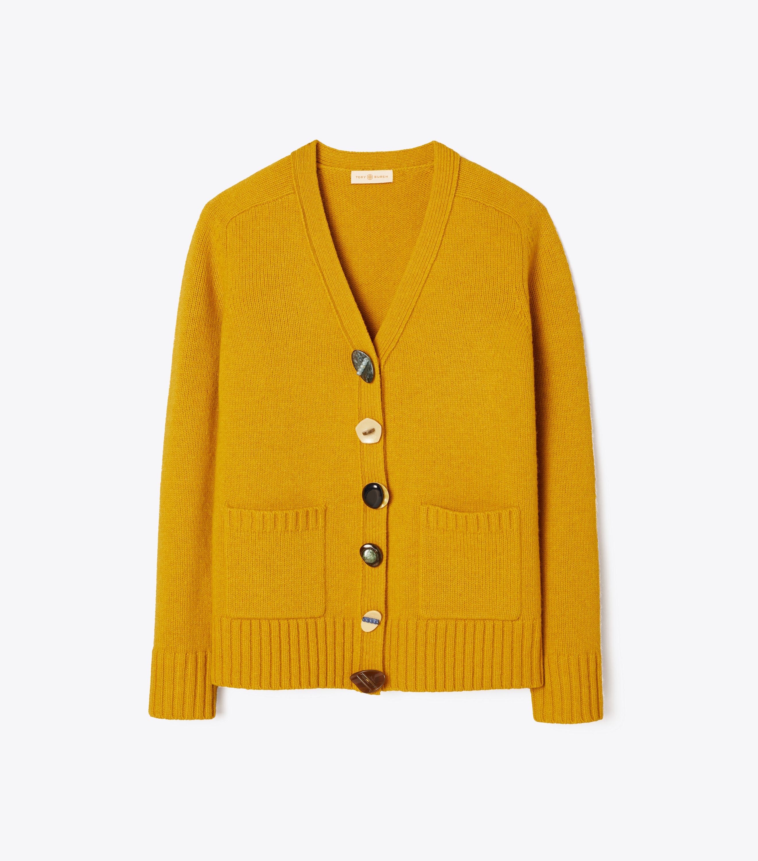 Tory burch cardigan gold buttons top