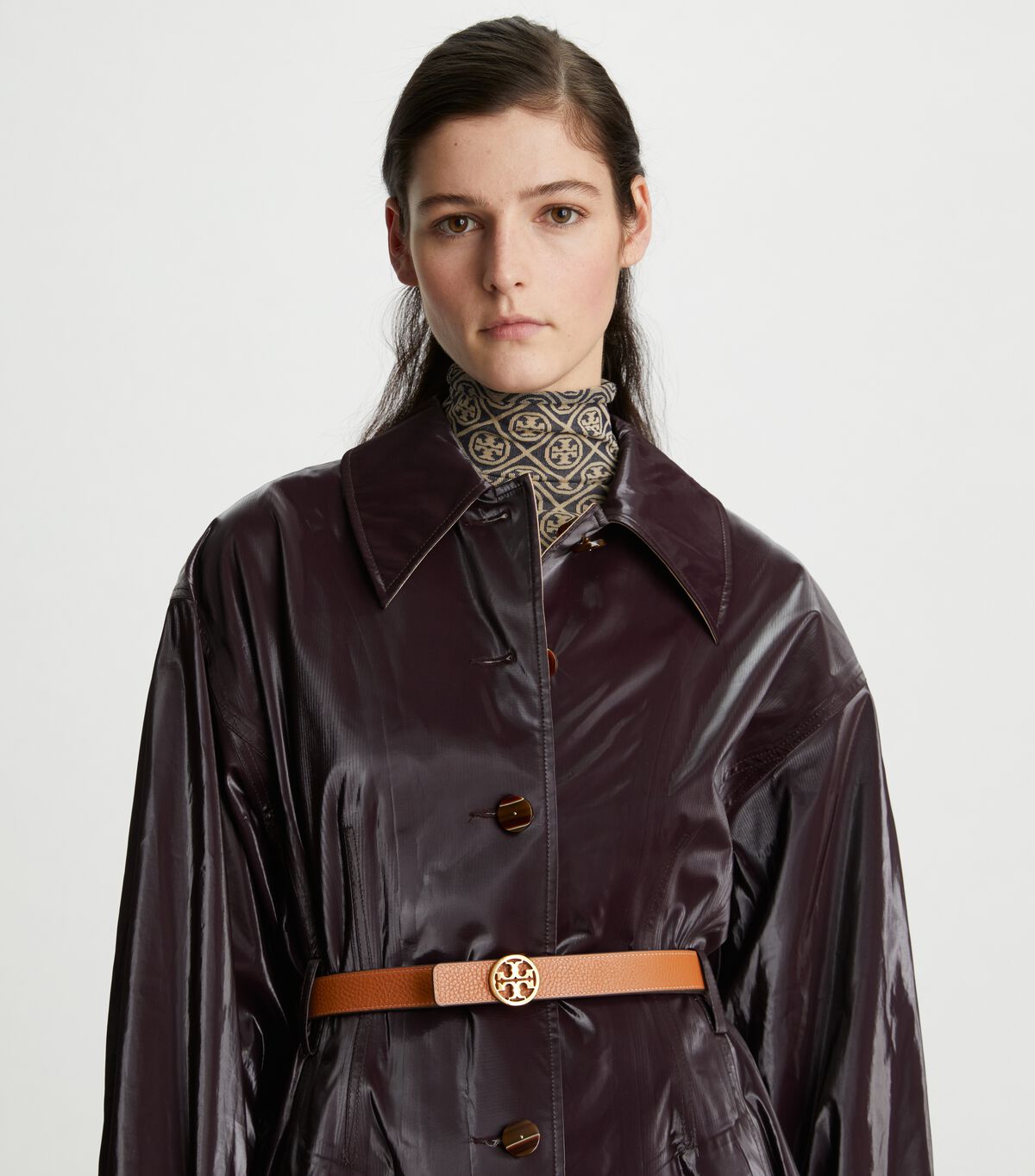 tory burch 1 reversible logo belt