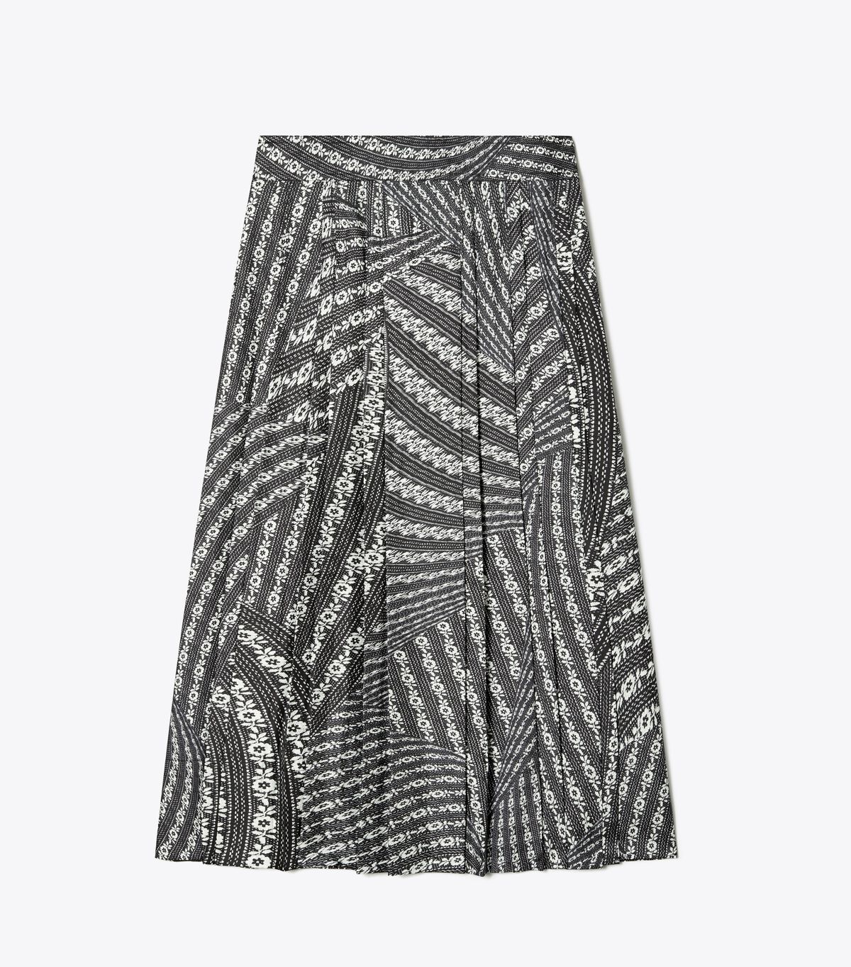 Pleated Silk Skirt