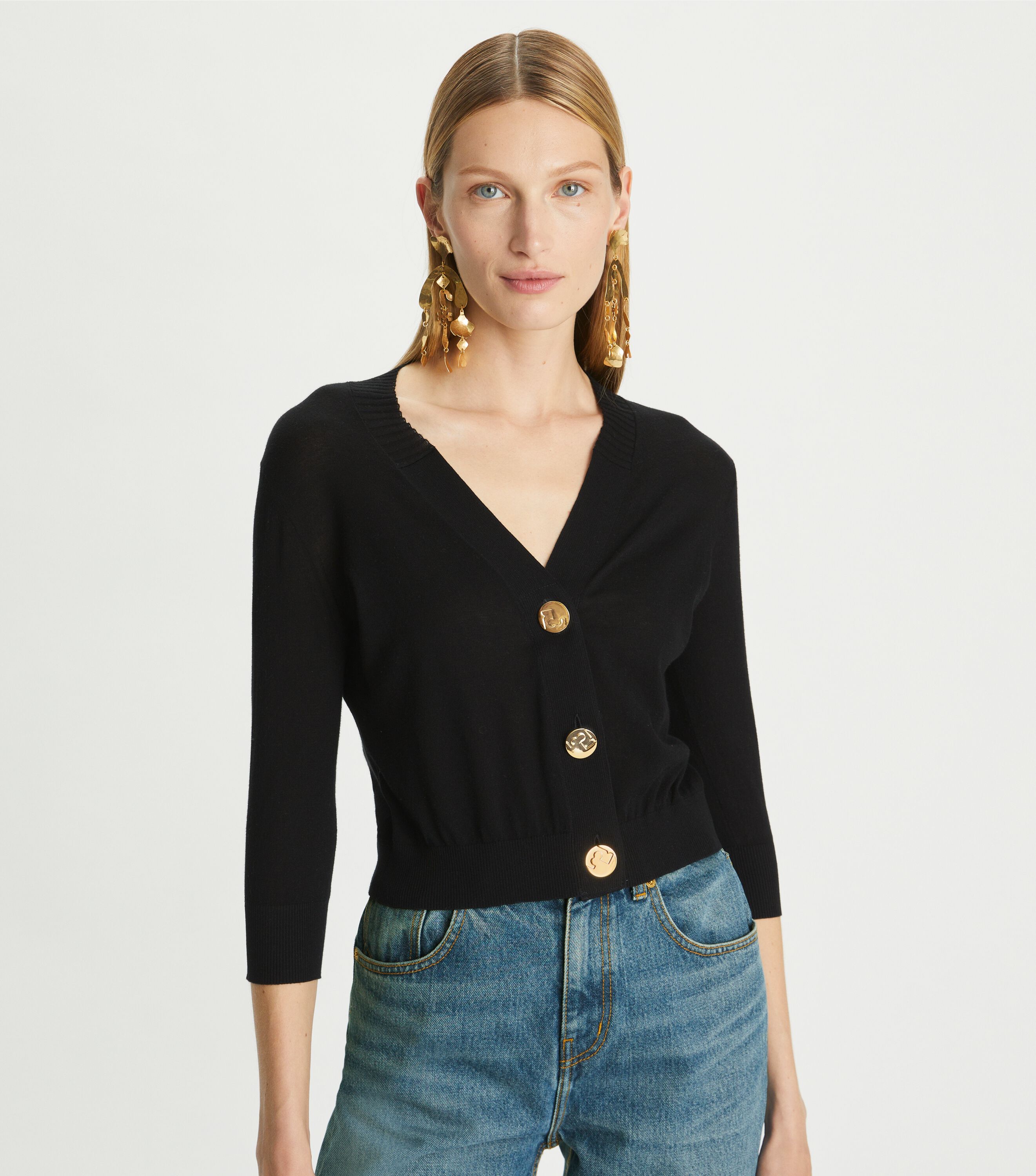 Tory burch cotton cardigan top