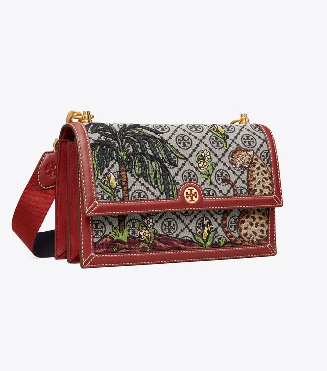 Perry Embroidered T Monogram Triple-Compartment Tote Bag, Tory Burch KWT  Navigation