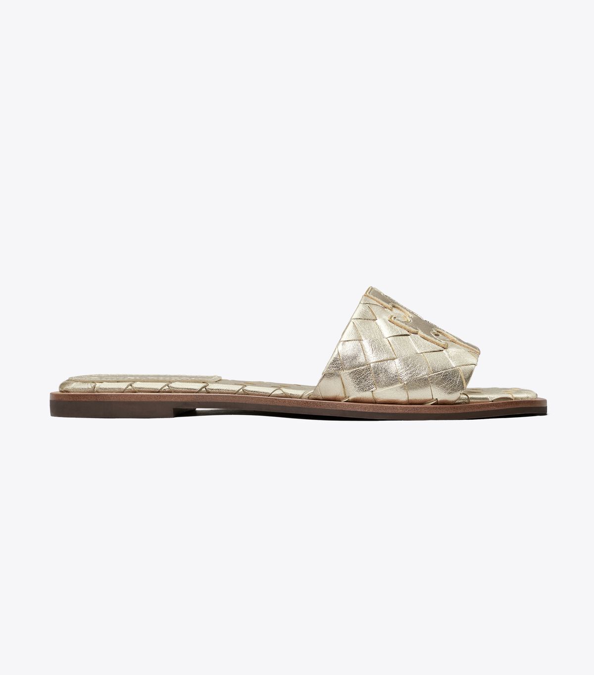 tory burch ines woven slide extended width