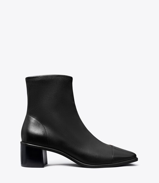 tory burch cap toe low heel ankle boot
