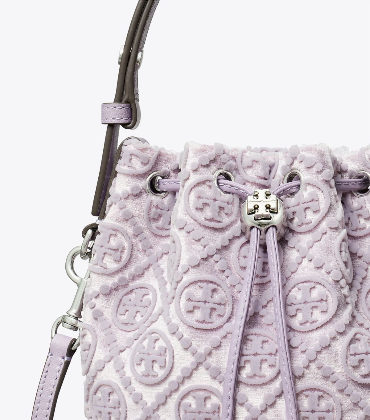 tory burch t monogram fil coupe mini bucket bag