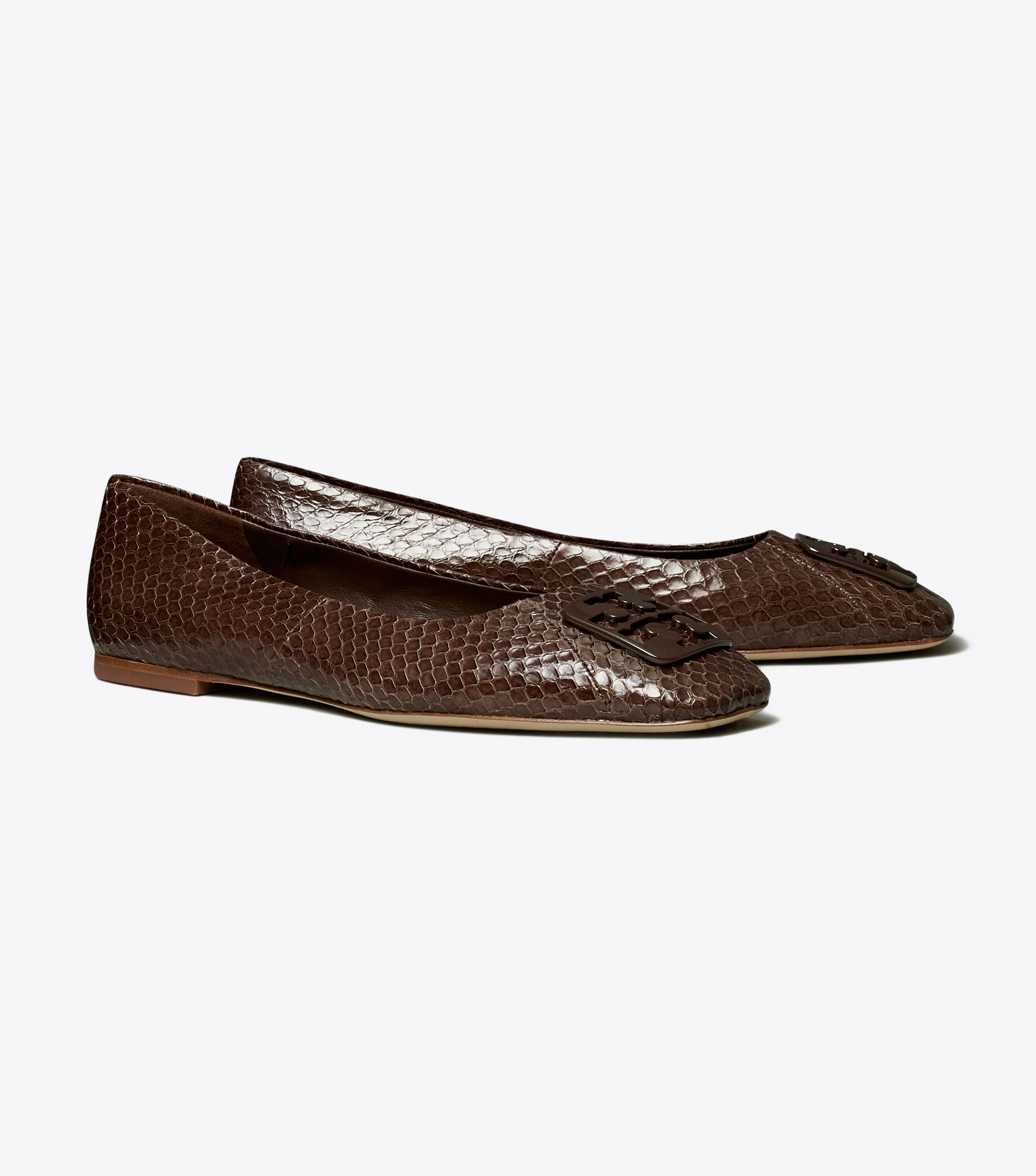 Tory burch snakeskin shop ballet flats
