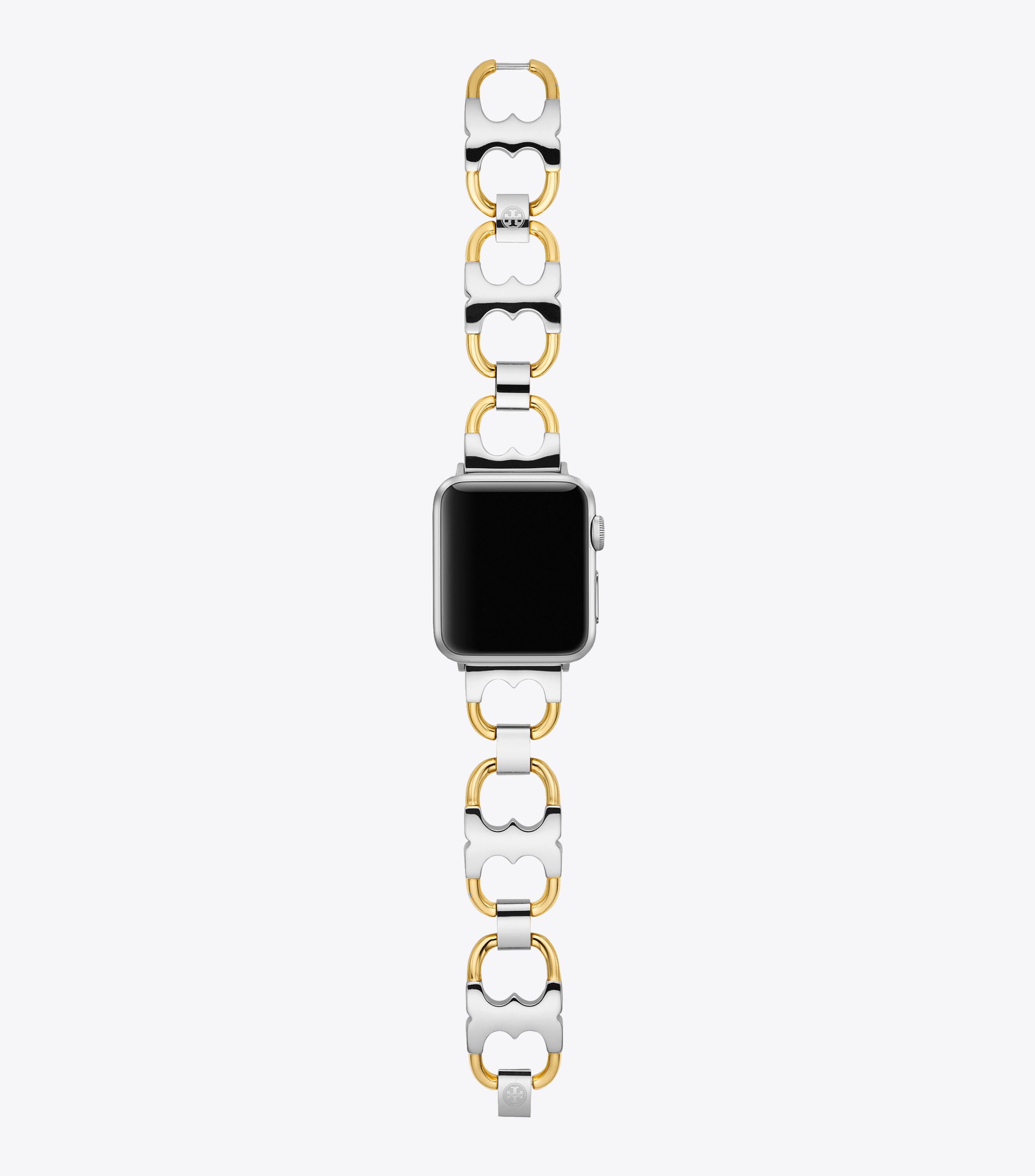 Double T Link Band for Apple Watch Gold Tone Silver 38 MM 40 MM Jewelry Watches Tory Burch