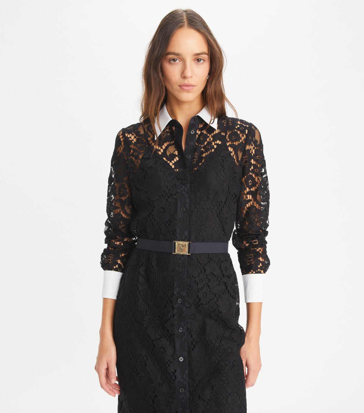 tory burch lace shirtdress