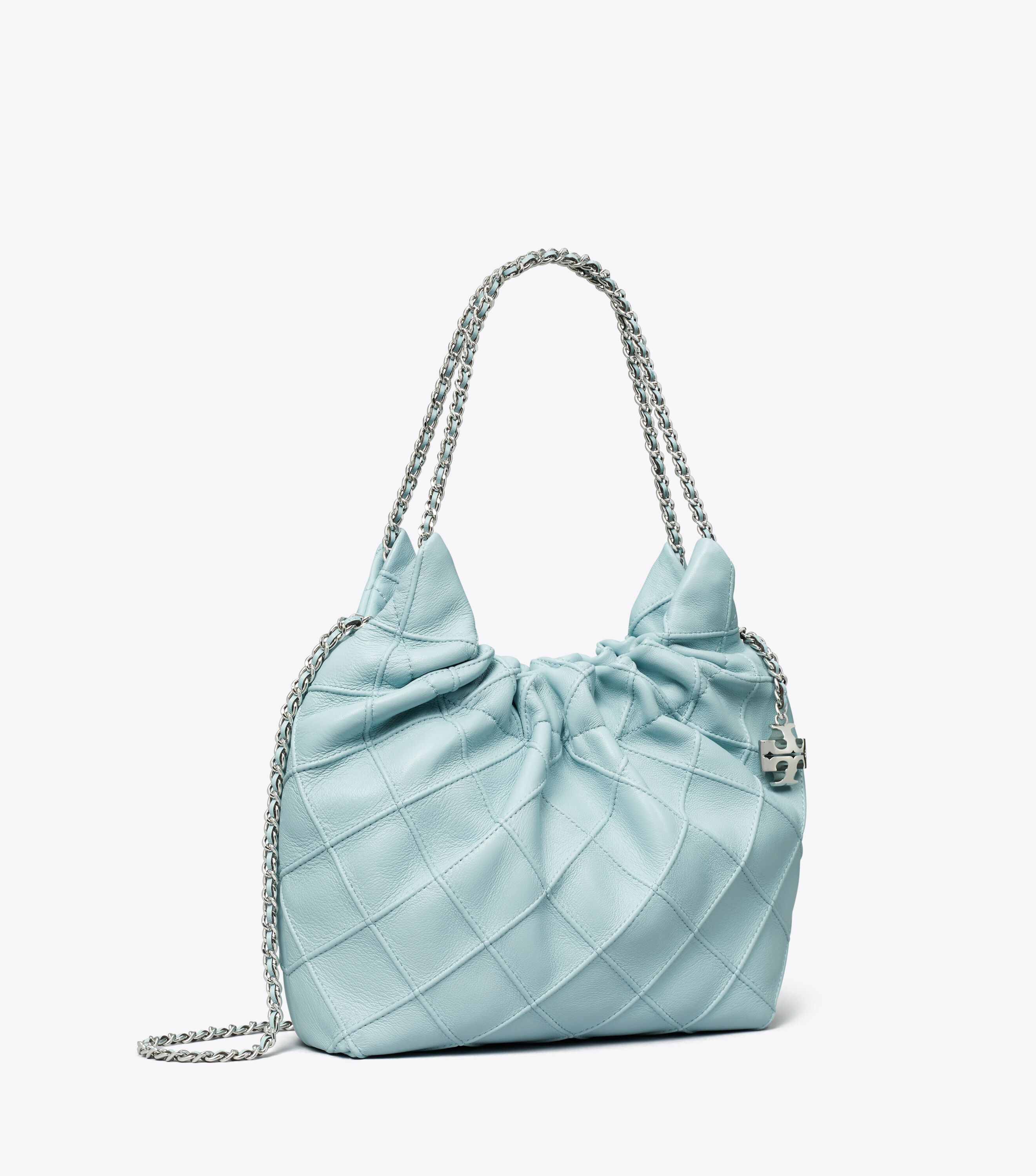 Mini Fleming Soft Hobo Bag, Geyser | Tory Burch KW