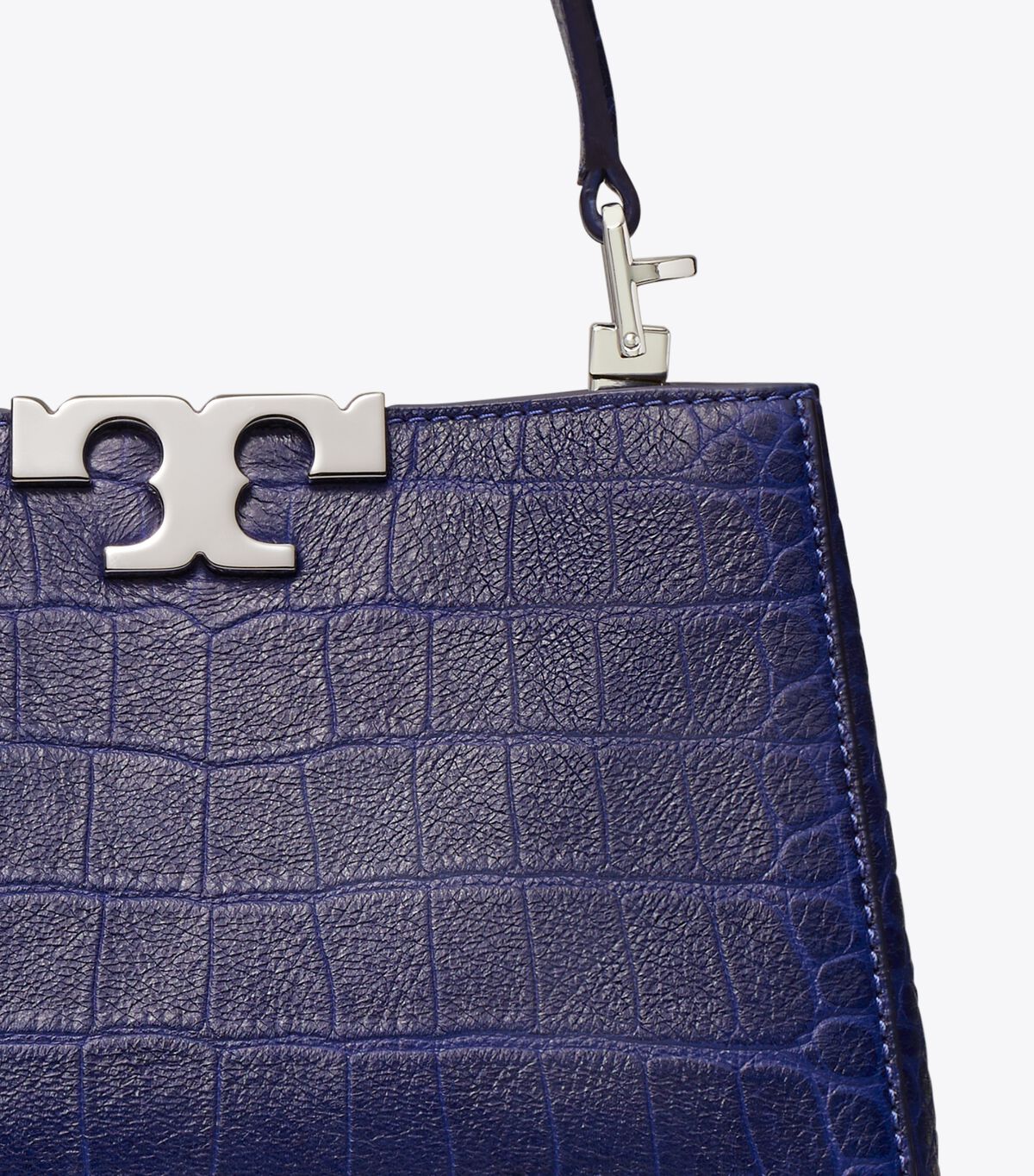 tory burch حقيبة صغيرة إليانور ناعمة بنقشة جلد التمساح