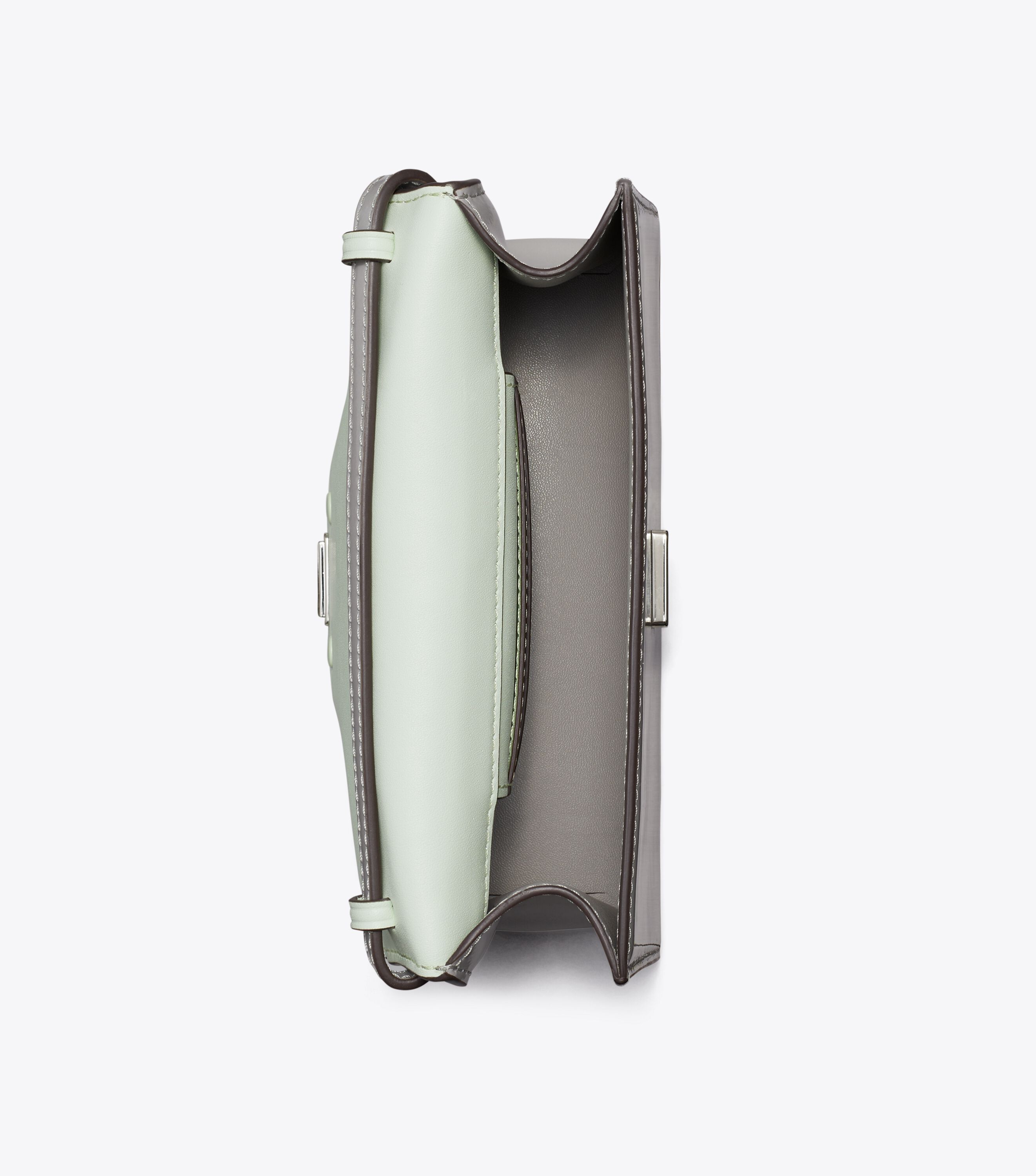 Bon Bon Spazzolato Mini Top-Handle Bag, Misty Cloud | Tory Burch KW
