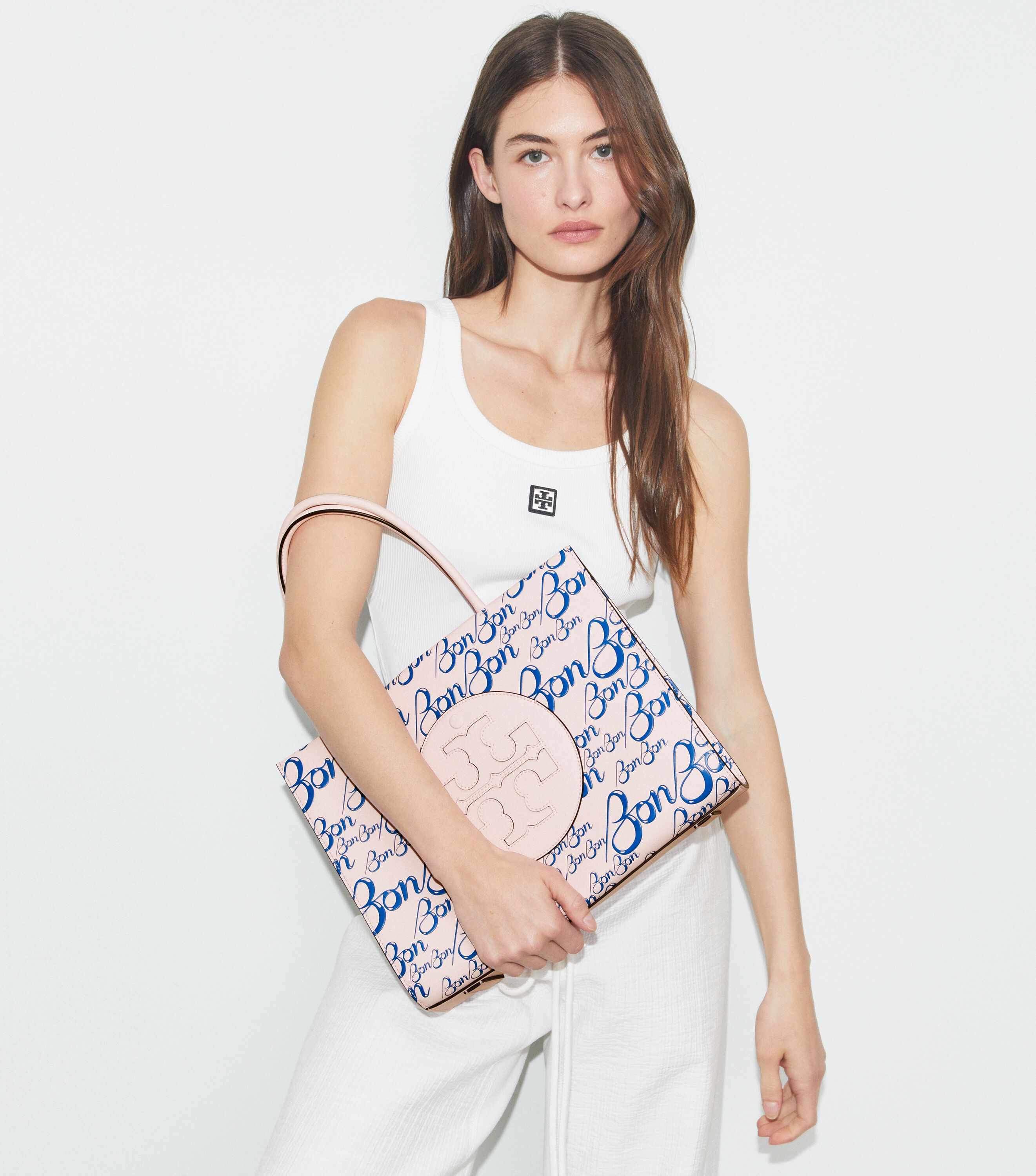 TB x BonBon Small Ella Bio Tote, Bonbon Pink | Tory Burch KW