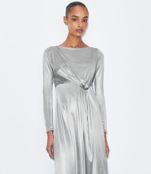 tory burch فستان جيرسي مكشكش