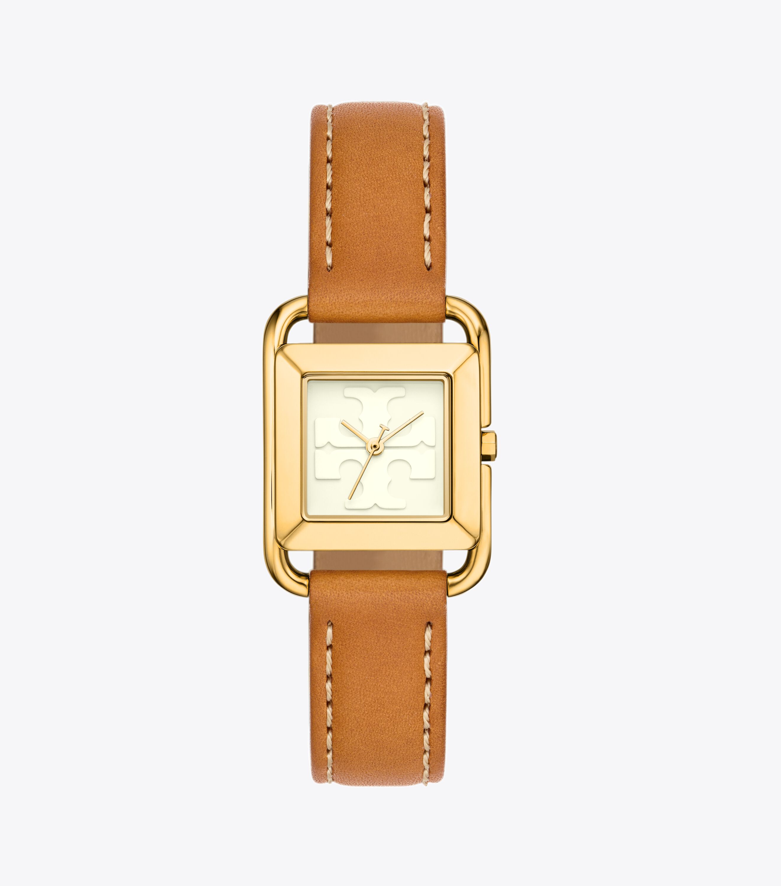 Miller Watch Leather Gold Tone Stainless Steel Jewelry
