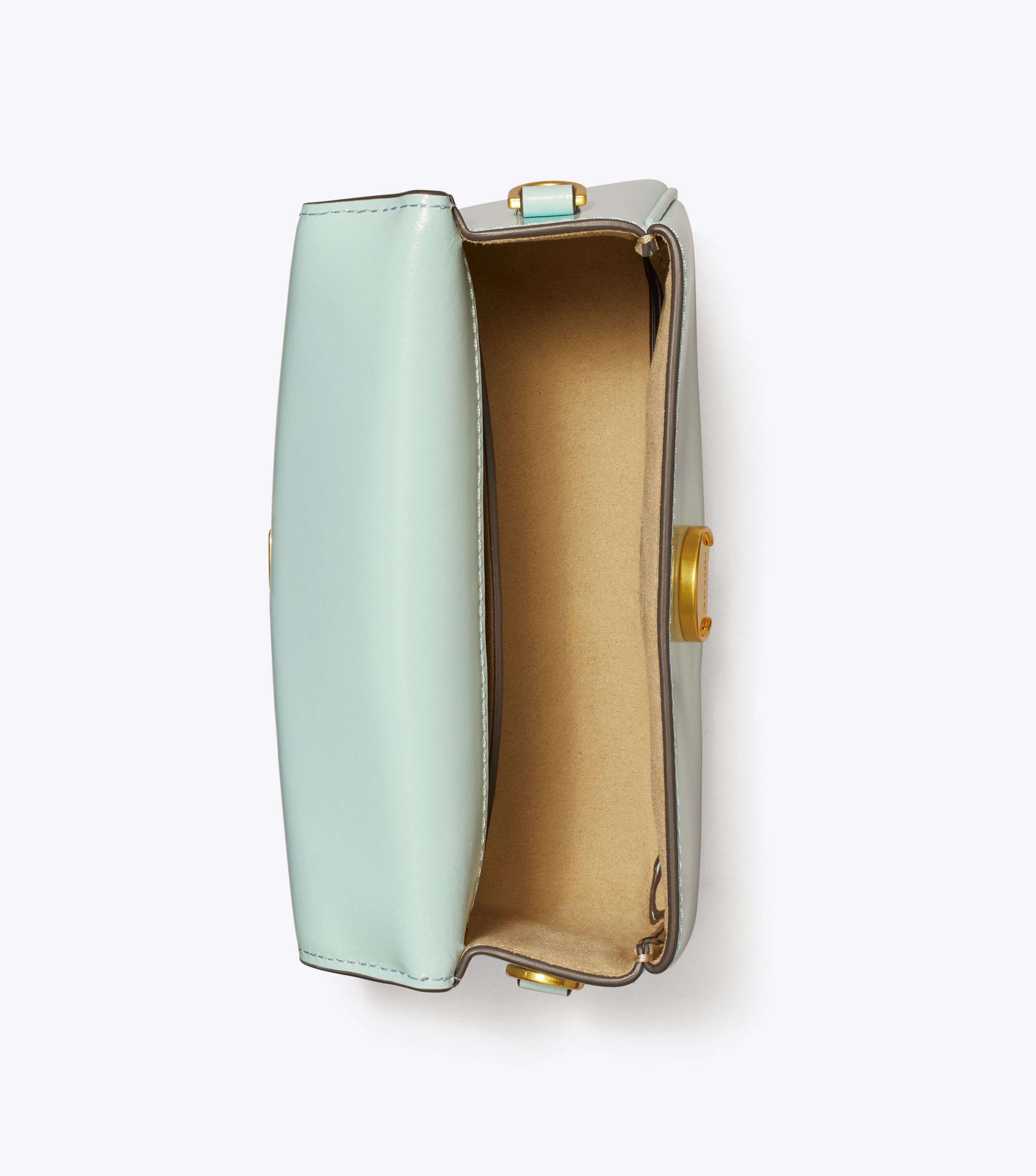 Small Robinson Spazzolato Top-Handle Bag, Seabubble | Tory Burch KW