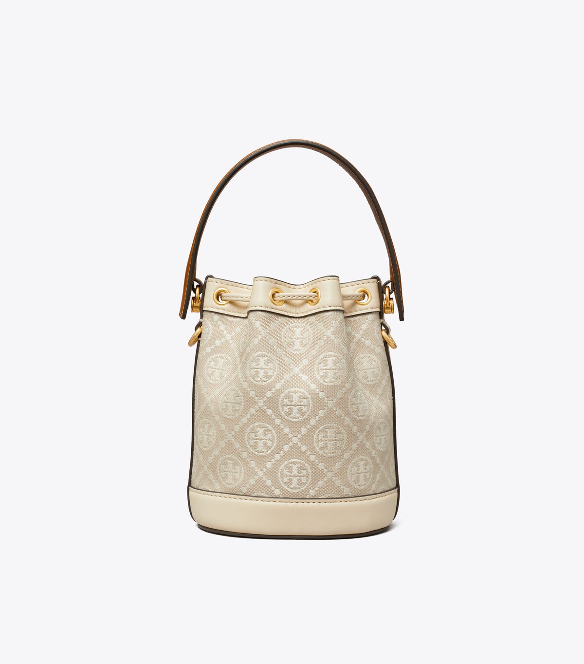 tory burch mini t monogram bucket bag