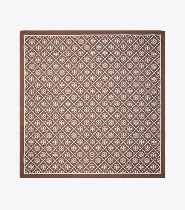 T Monogram Two-Tone Scarf