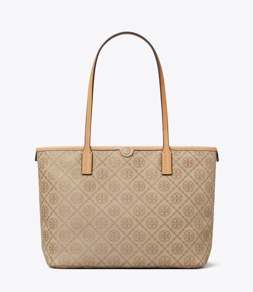 tory burch t monogram small zip tote