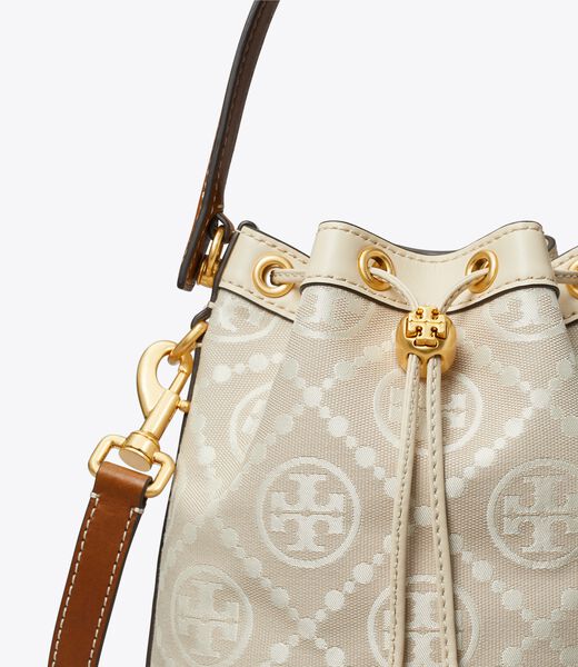tory burch t monogram bucket bag