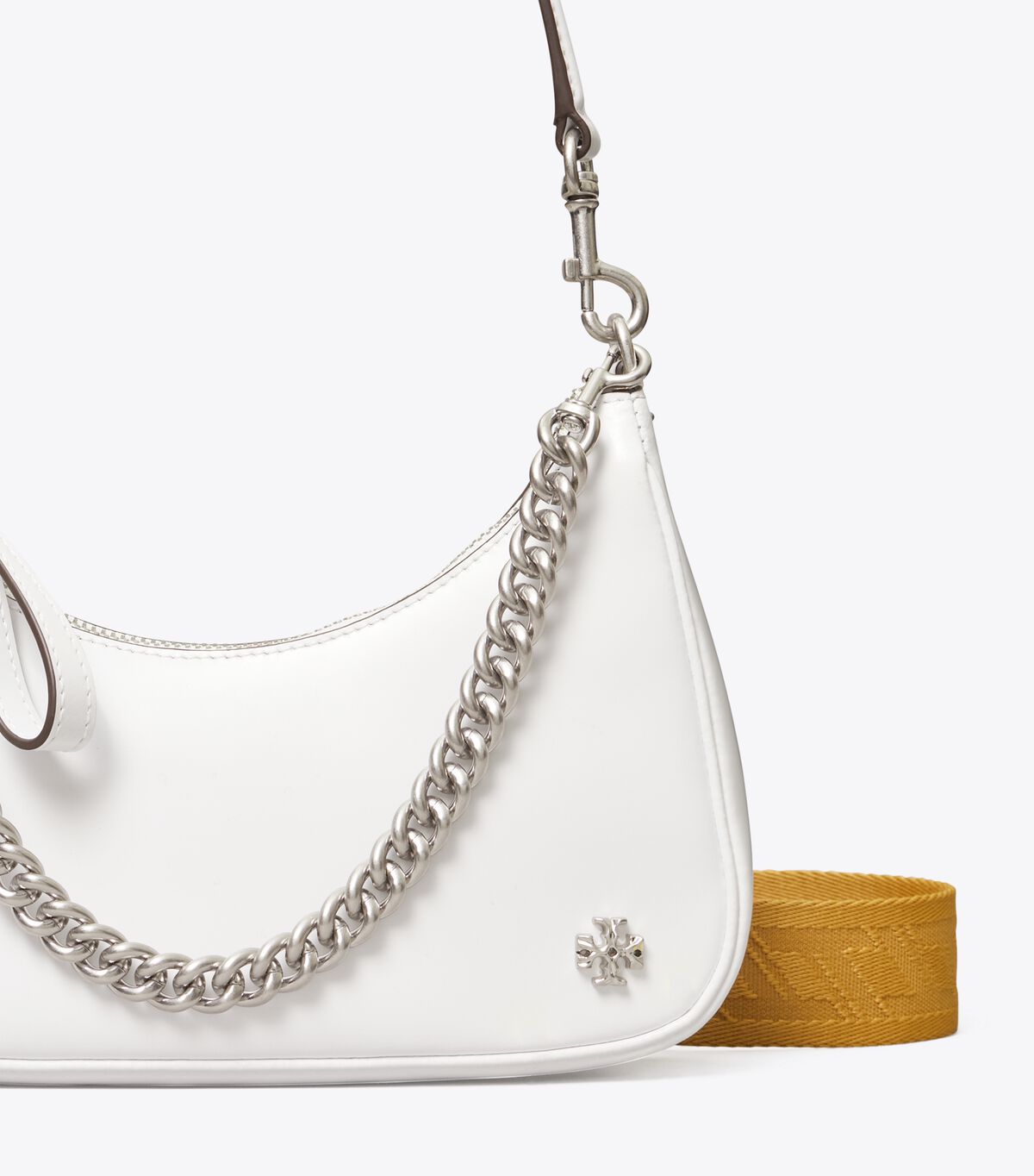 tory burch small 151 mercer spazzolato crescent bag
