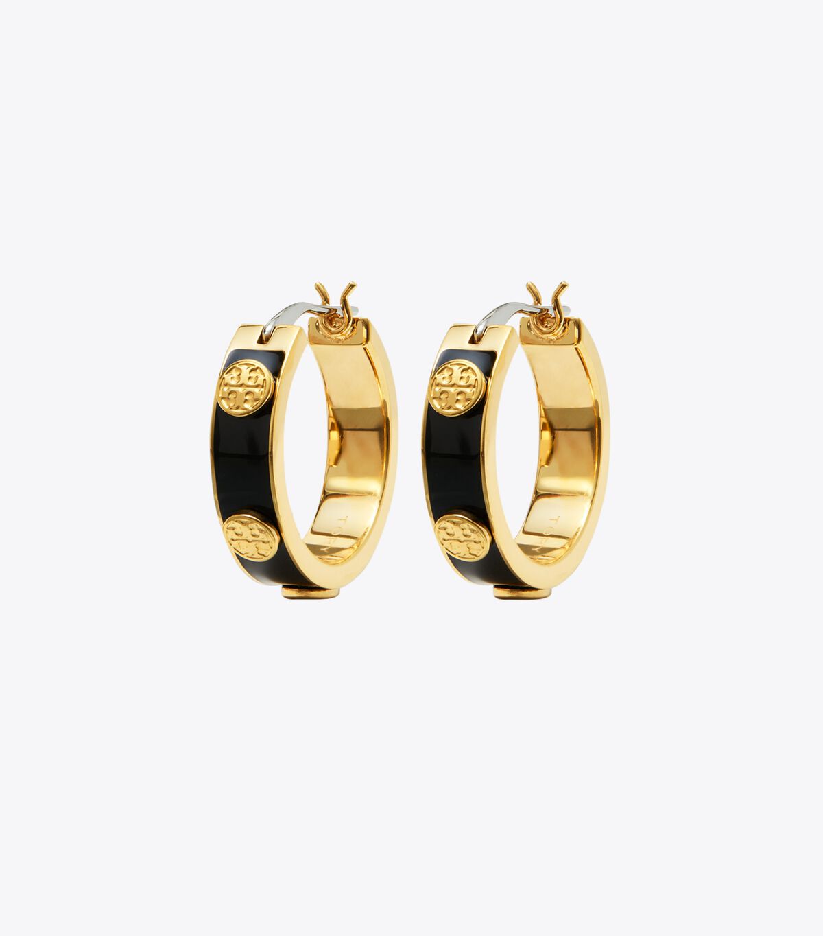 Miller Stud Enamel Hoop Earring